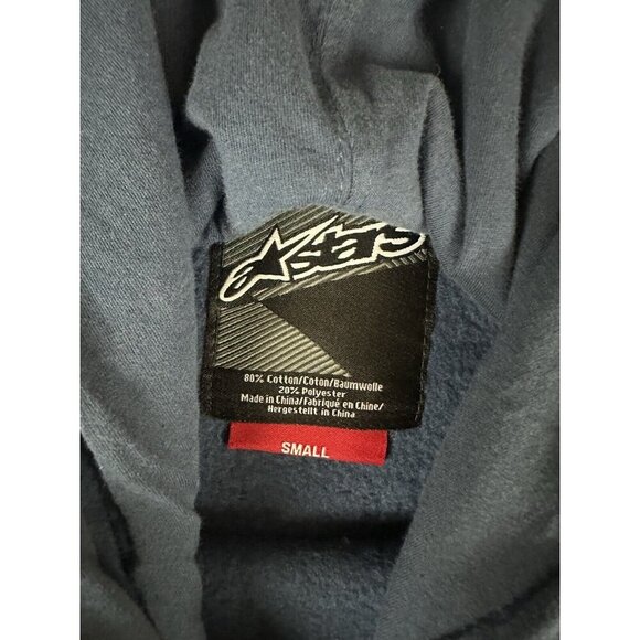 Alpinestars Patent Pullover Fleece Hoody (S,M) Blue New - Picture 6 of 16